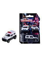 Suzuki Jimny de policía japonesa Majorette junto a su blíster Japan Series