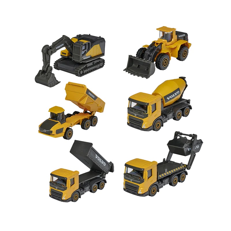 Majorette Volvo Pack de 3 Máquinas de Construcción Surtido – vista 1