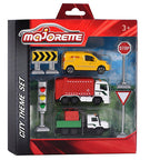 Majorette City Theme Set 3 Vehículos de Ciudad con Señales de Tránsito – vista 2