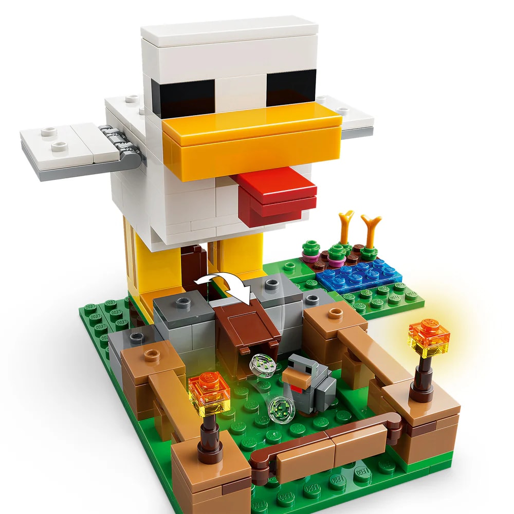 LEGO Minecraft La Granja de Gallinas Set de Construcción – vista 1