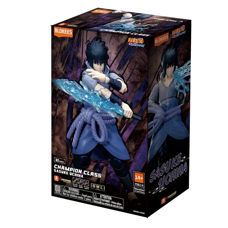 Blokees Naruto Champion Class 04 Sasuke Uchiha Figura Armable – vista 2