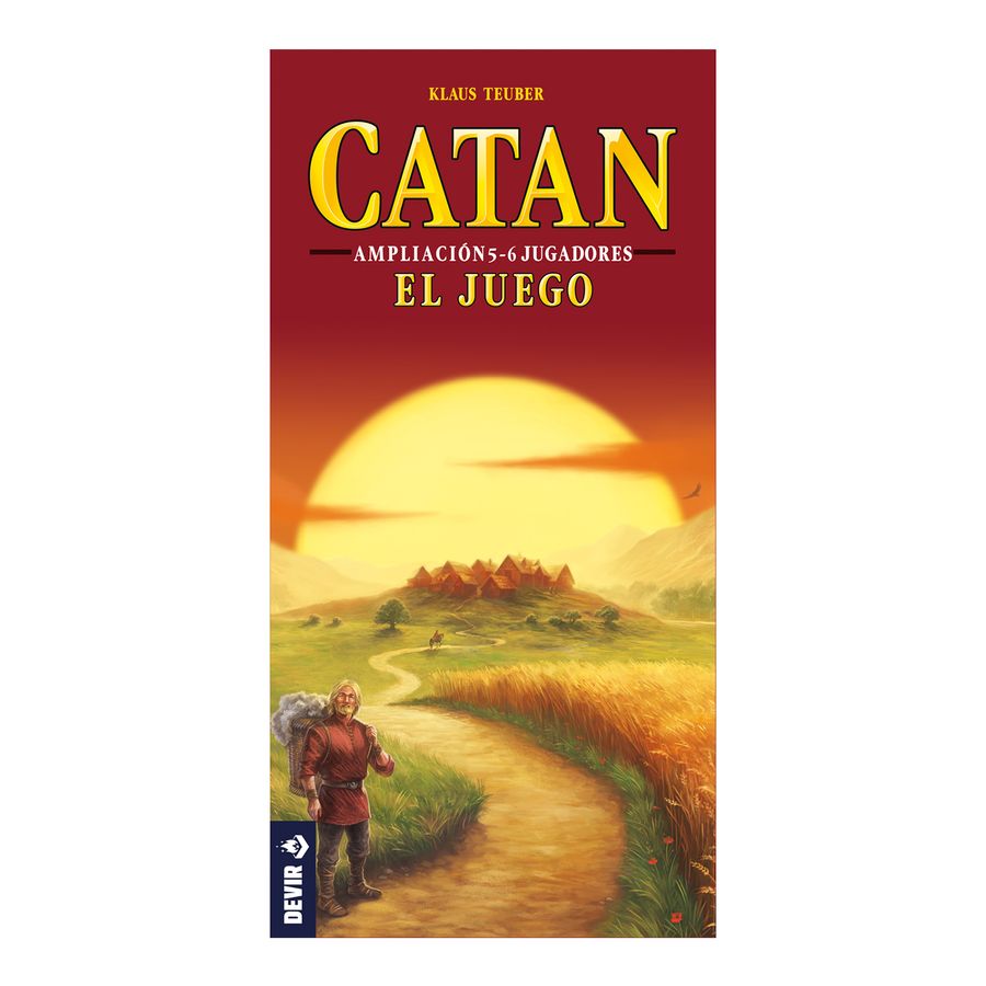 Caja de Catan ampliación 5-6 jugadores de Devir, vista frontal