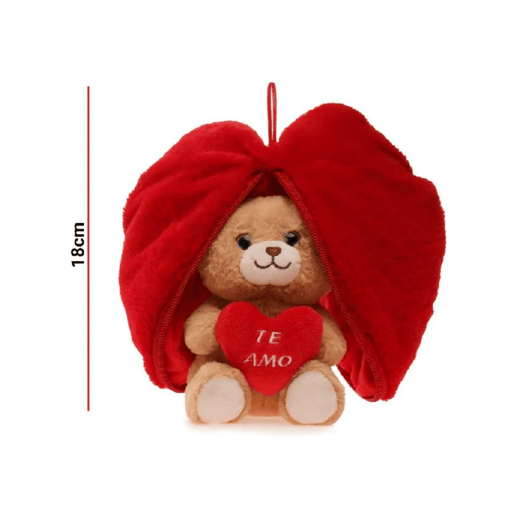 Peluche Oso en Corazón 18 cm Ideal para Regalar – vista 1