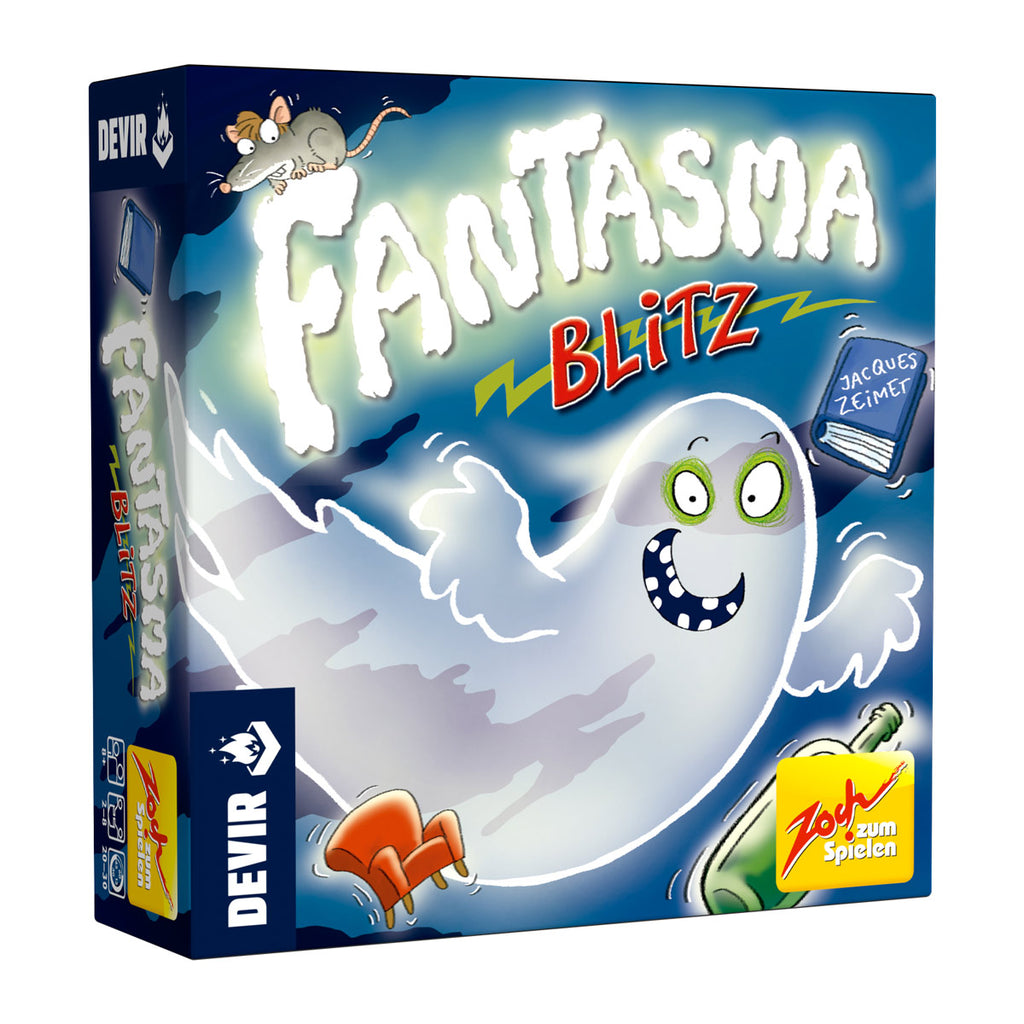 Caja del juego Fantasma Blitz de Devir vista en perspectiva