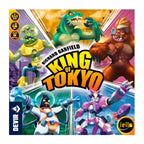 Portada de King of Tokyo con los monstruos gigantes y el logo del juego