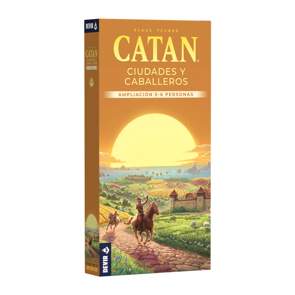 Caja de Catan Ciudades y Caballeros ampliación 5-6 personas de Devir en 3D
