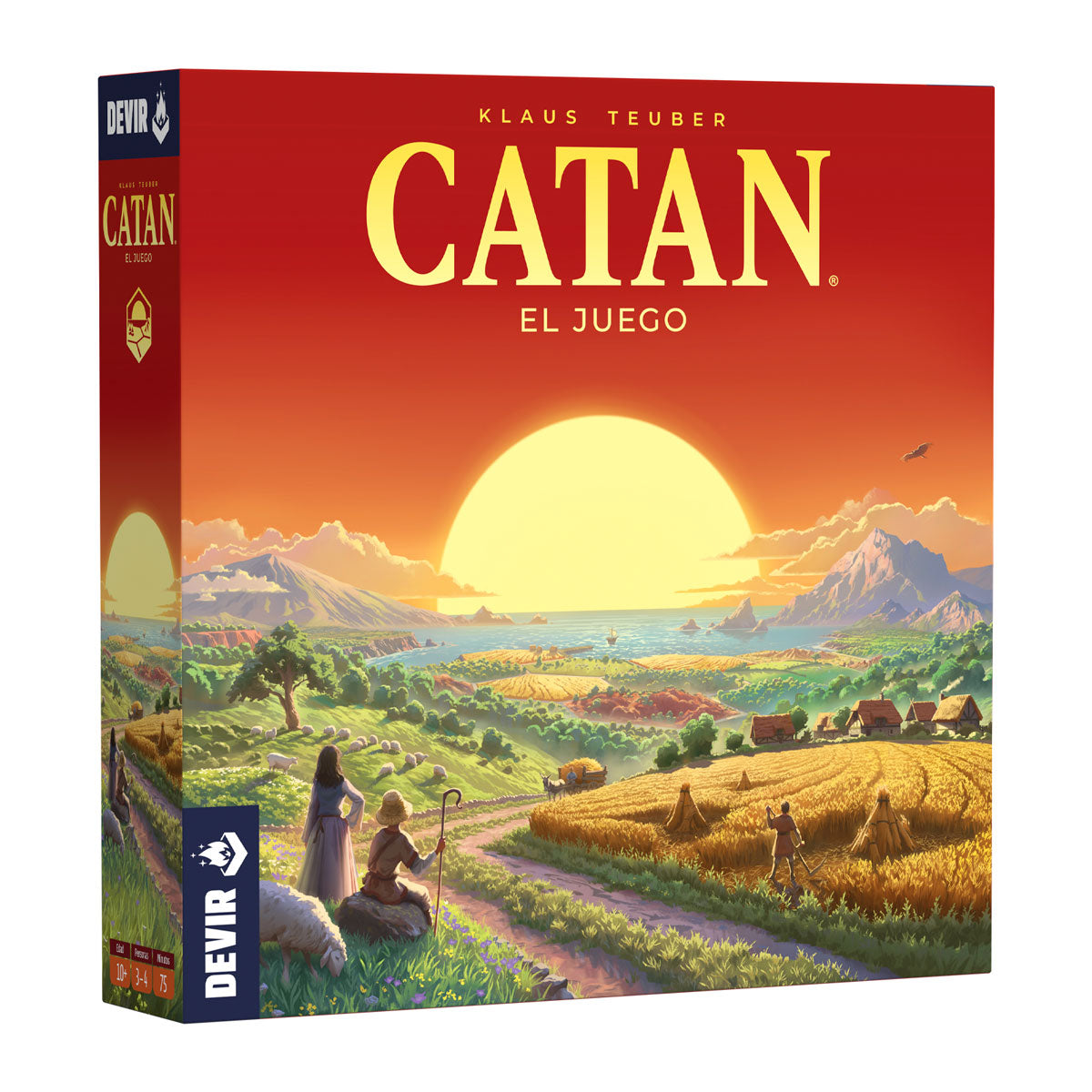 Caja del juego de mesa Catan El Juego de Devir vista en perspectiva