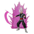 Figura Goku Black Super Saiyan Rosé con aura rosada y guadaña de energía