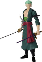 Figura de Roronoa Zoro de pie sosteniendo dos espadas