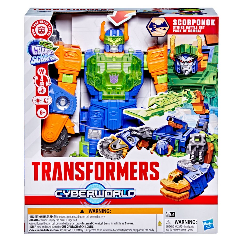 Transformers Cyberworld Scorponok Strike Battle Set con Luces y Sonidos – Hasbro