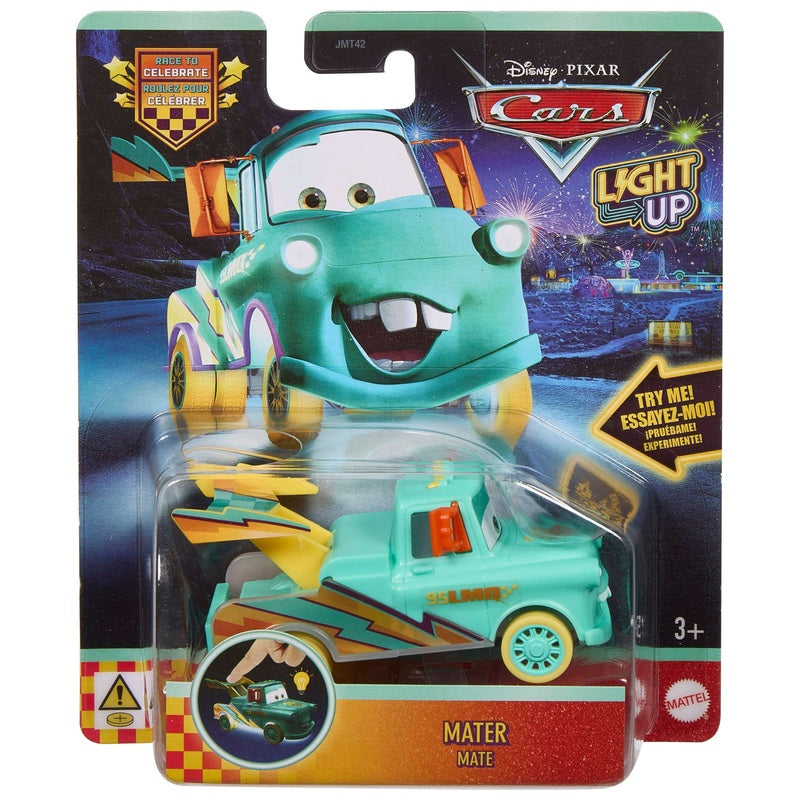 Cars Race to Celebrate auto con luces Mate – vista 2