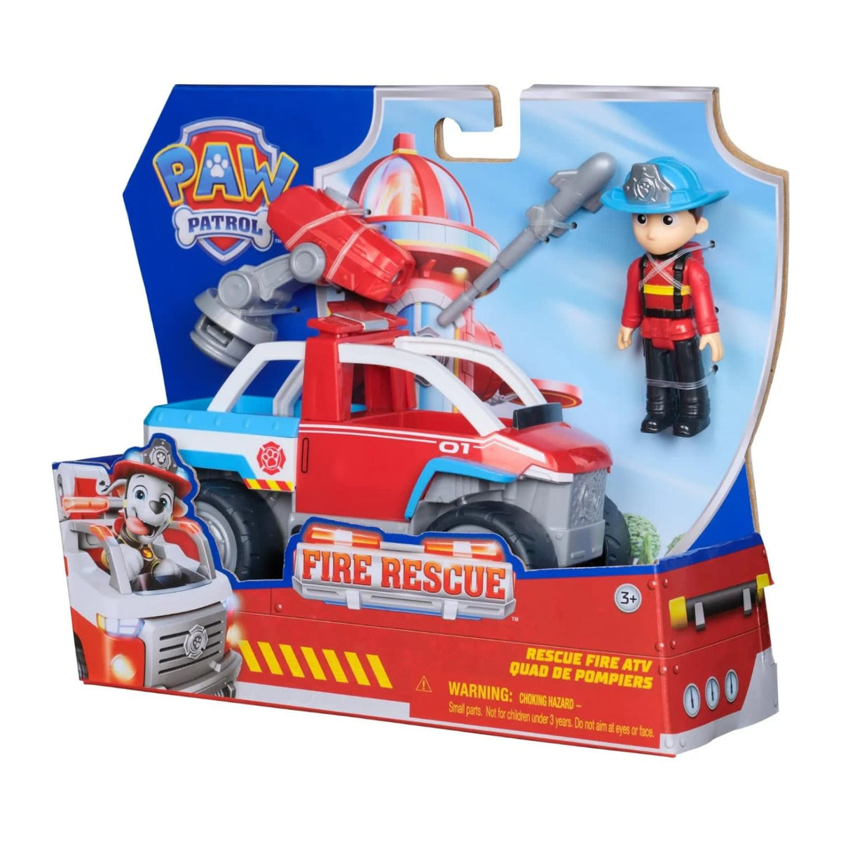Paw Patrol Fire Rescue Ryder con ATV y Lanzador de Dron – vista 2