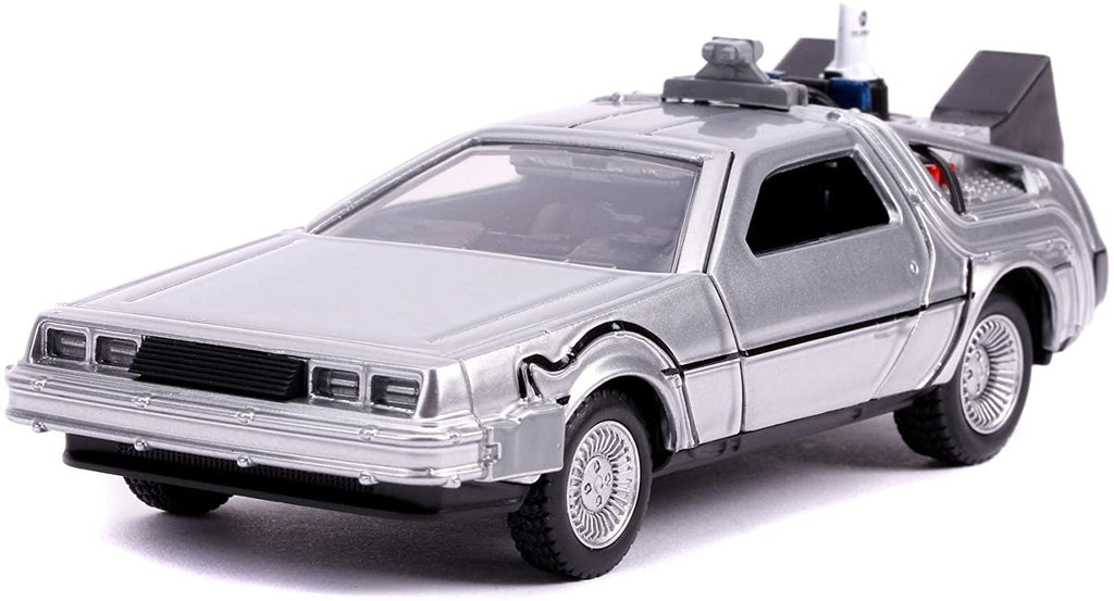 DeLorean máquina del tiempo Volver al futuro II escala 1:32 vista frontal