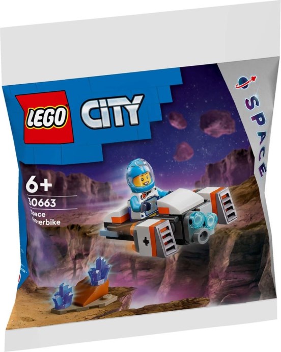 Bolsa LEGO City Space 30663 Space Hoverbike con astronauta en moto flotante