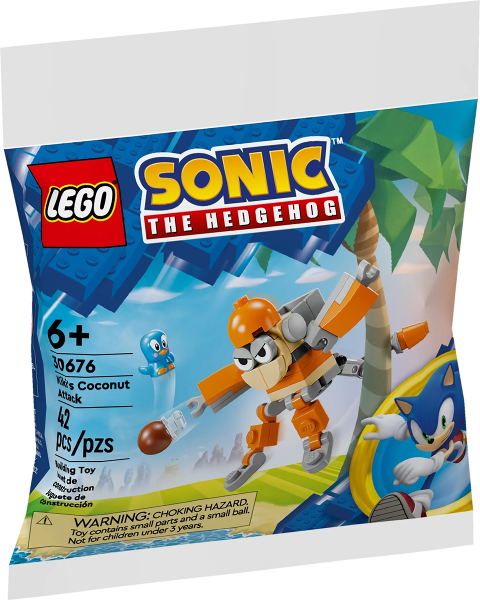 Bolsa LEGO Sonic the Hedgehog 30676 Kiki's Coconut Attack de 42 piezas