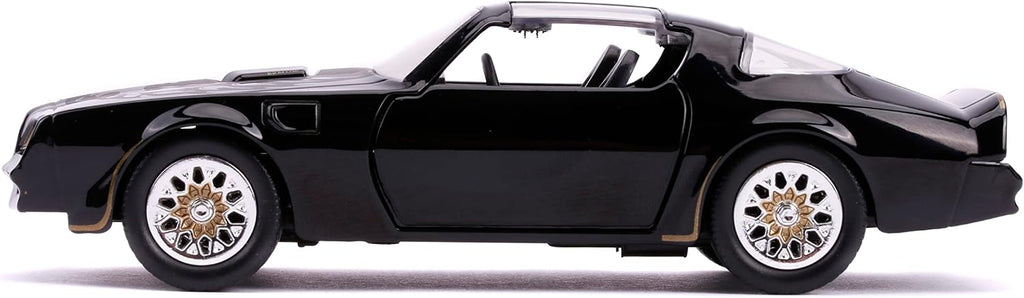 Vista lateral del Pontiac Firebird negro escala 1:32
