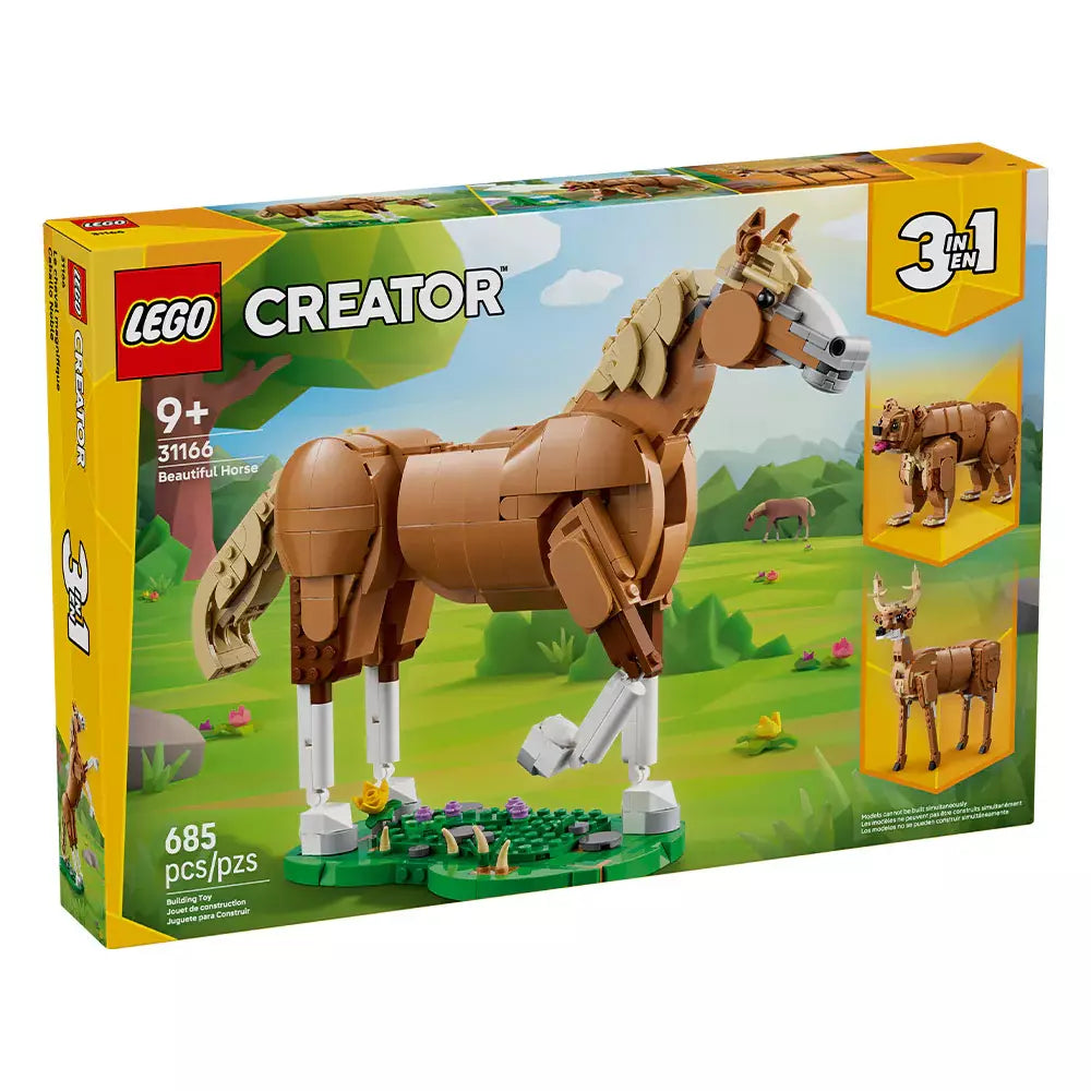 Caja LEGO Creator 3 en 1 Caballo noble 31166 de 685 piezas