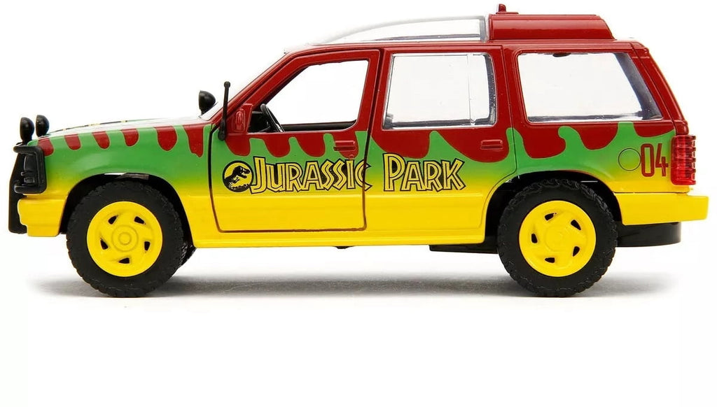 Ford Explorer 1993 Jurassic Park de Jada Toys visto de costado