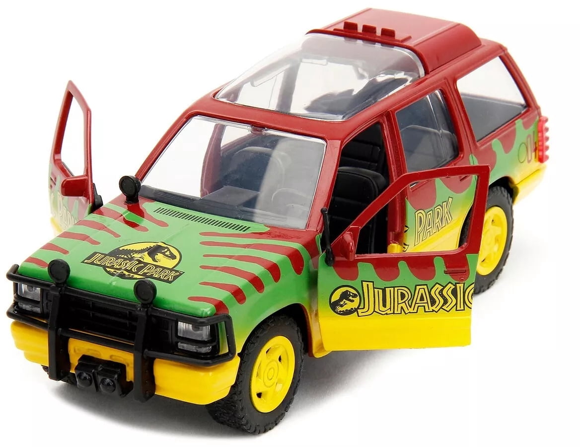 Ford Explorer Jurassic Park escala 1:32 con las puertas abiertas
