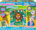 Caja del set Aquabeads Safari salvaje con 1.800 cuentas y escena de león