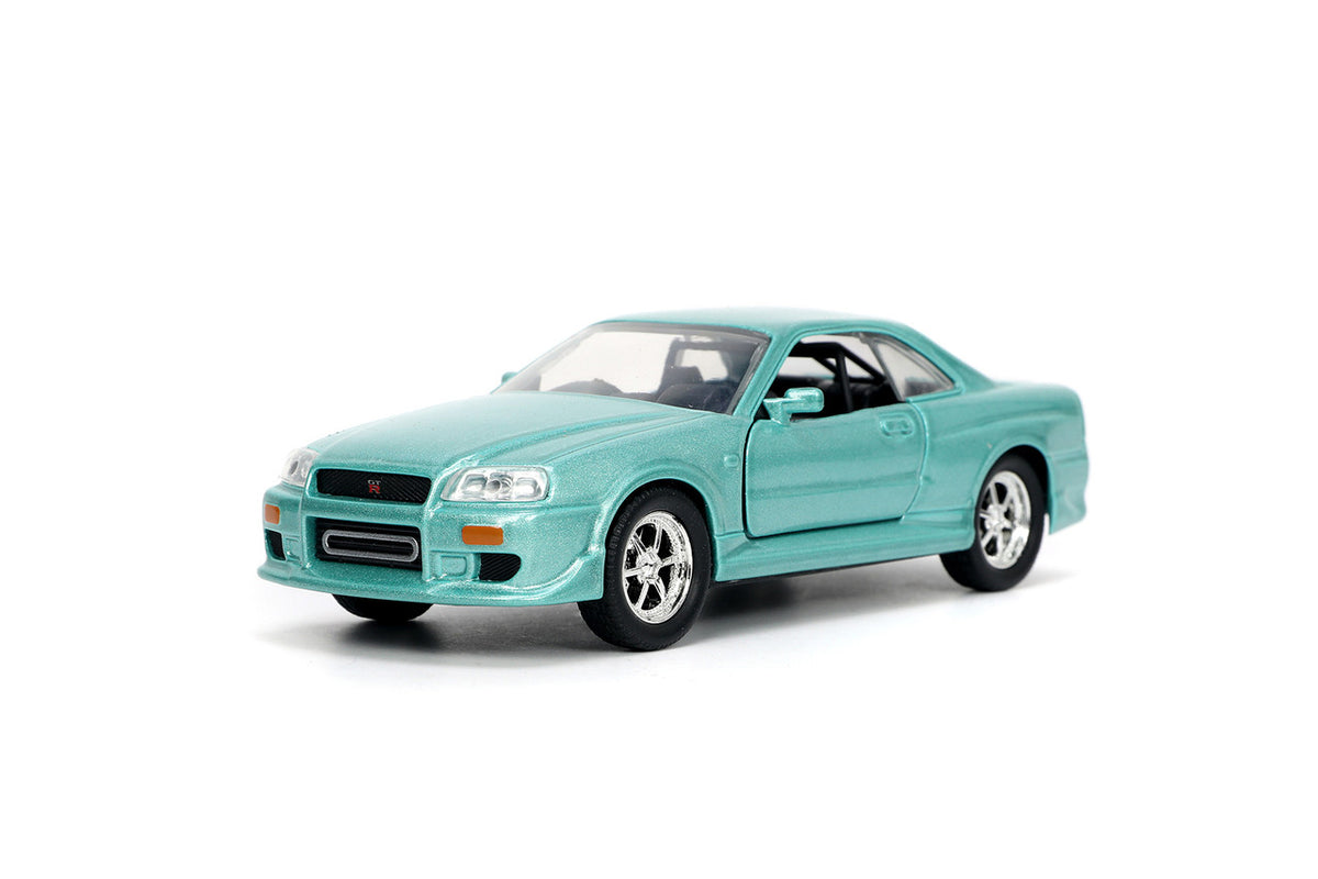 Fast & Furious Brian's Nissan Skyline GT-R R34 Escala 1:32 – Jada Toys