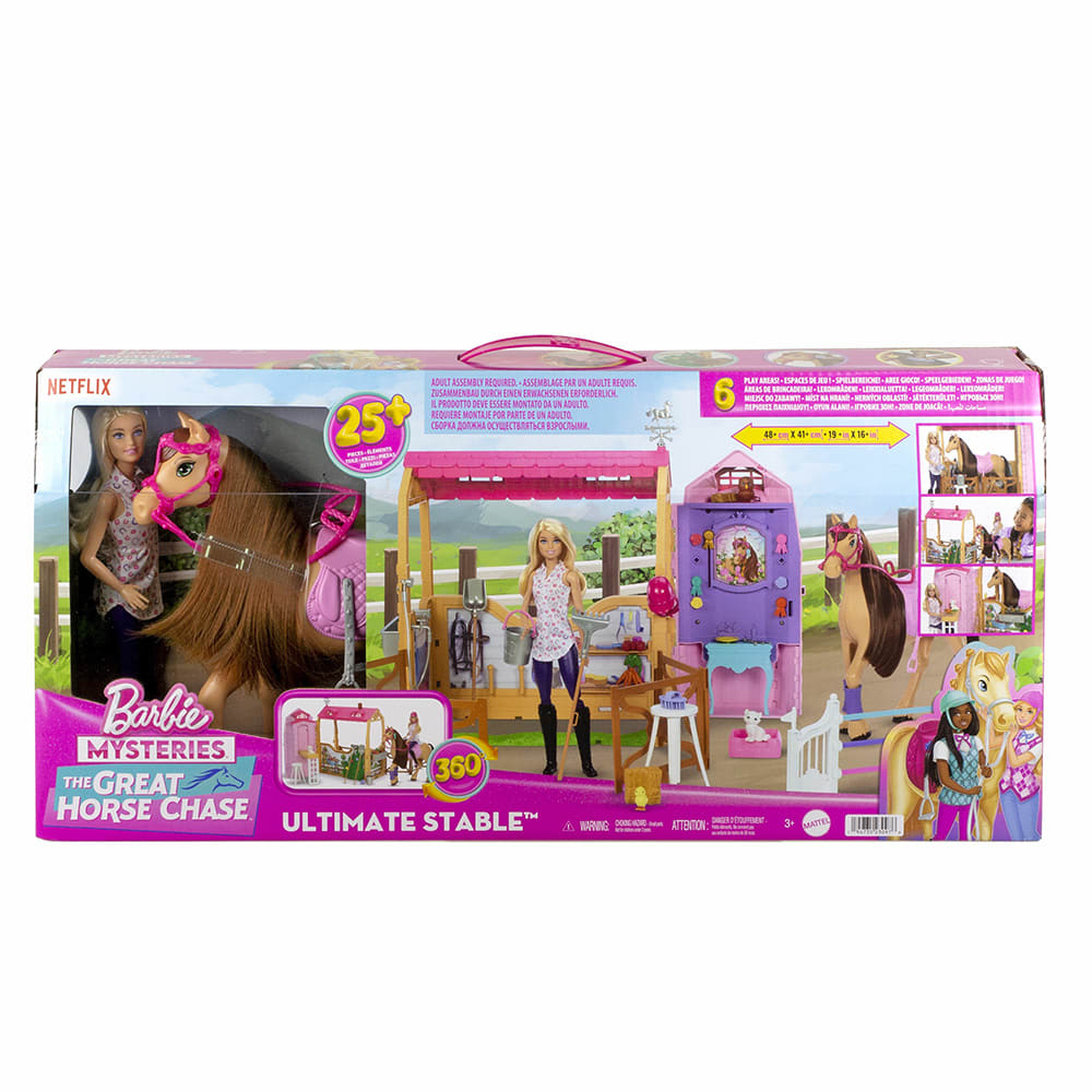 Barbie Mysteries Superestablo de los Sueños con Caballo y 25 Piezas – vista 2