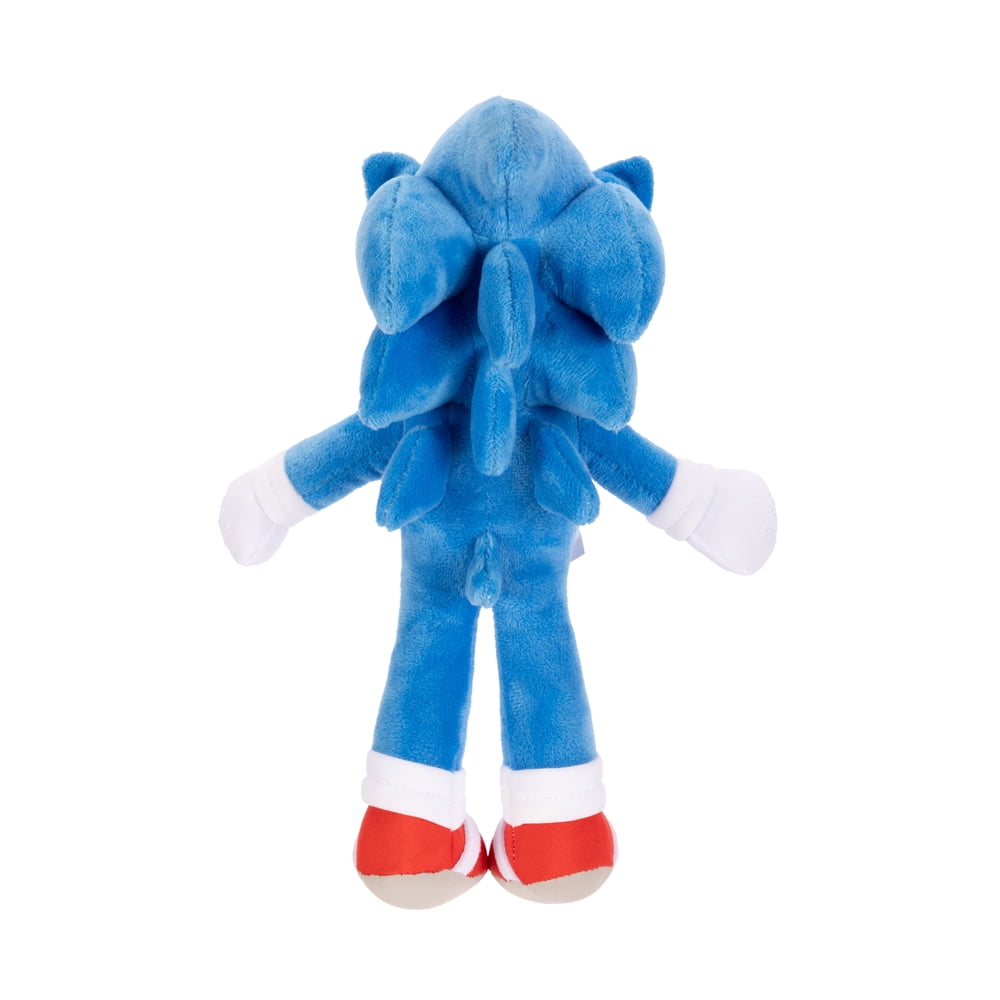 Espalda del peluche Sonic Sonic 3 mostrando sus púas azules