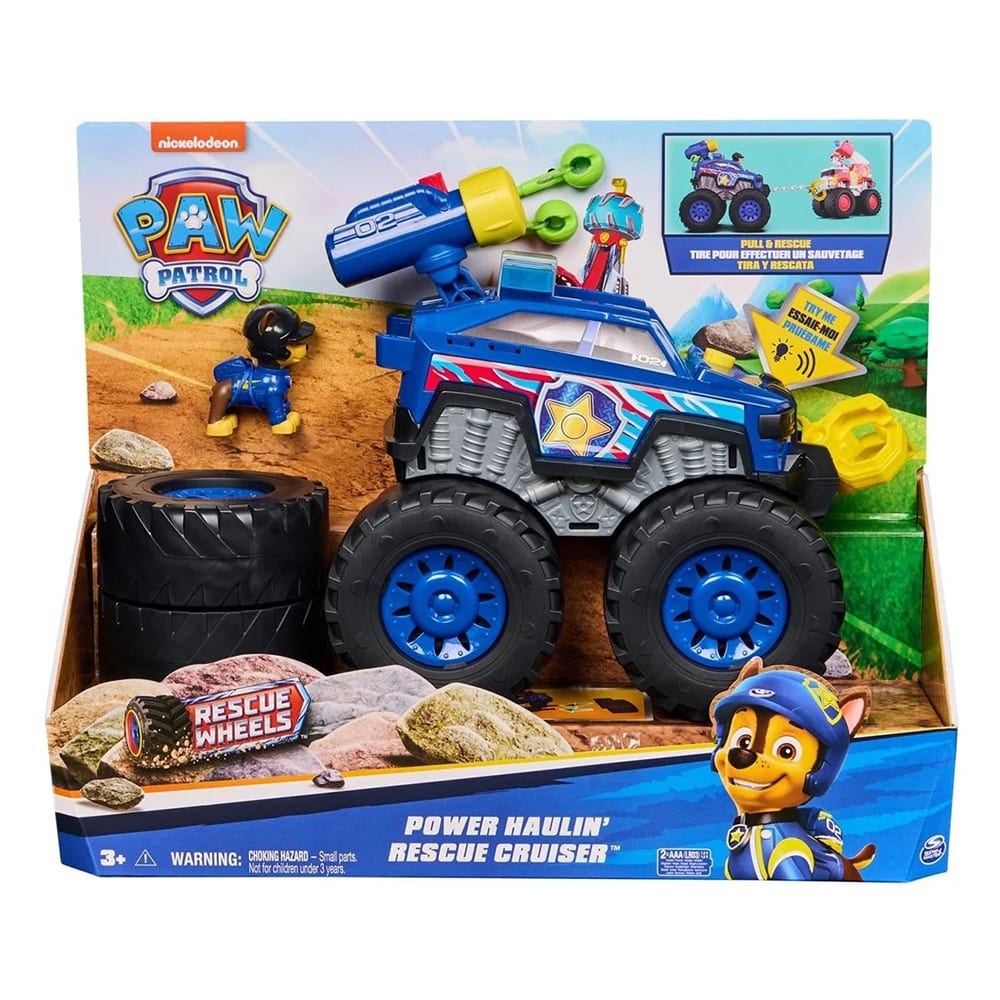 Paw Patrol Rescue Wheels Power Haulin' Rescue Cruiser de Chase con Luces y Sonidos – vista 1