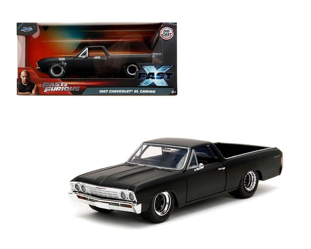 Fast X 1967 Chevrolet El Camino Negro Mate Escala 1:24 – Jada Toys