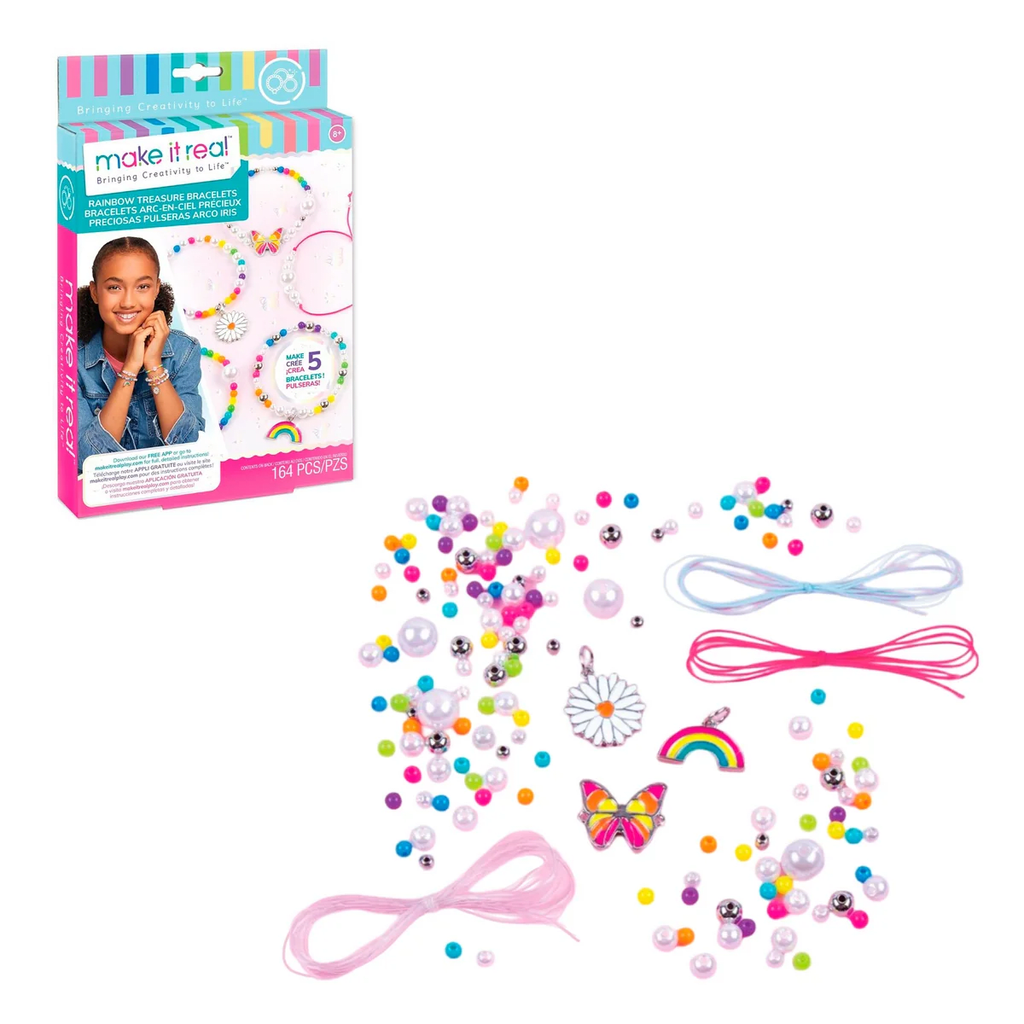 Make It Real Pulseras Tesoro Arcoíris Set para Crear 5 Pulseras – vista 4