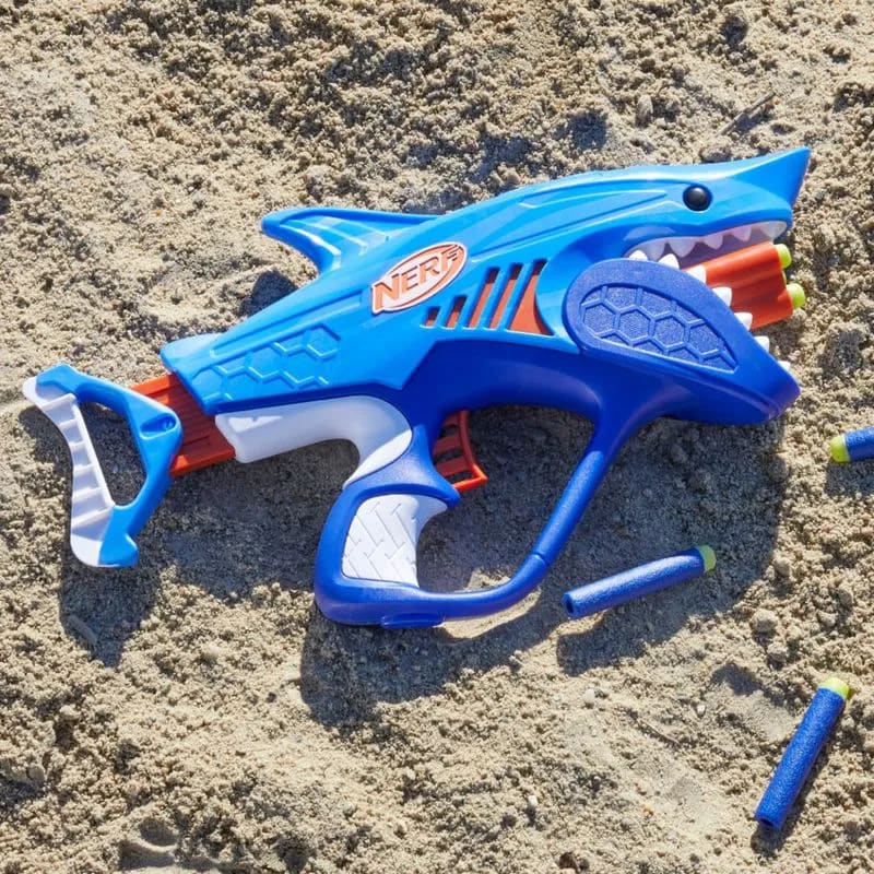 Nerf Junior Wild Sharkfire Lanzador de Dardos con Diseño de Tiburón – vista 1