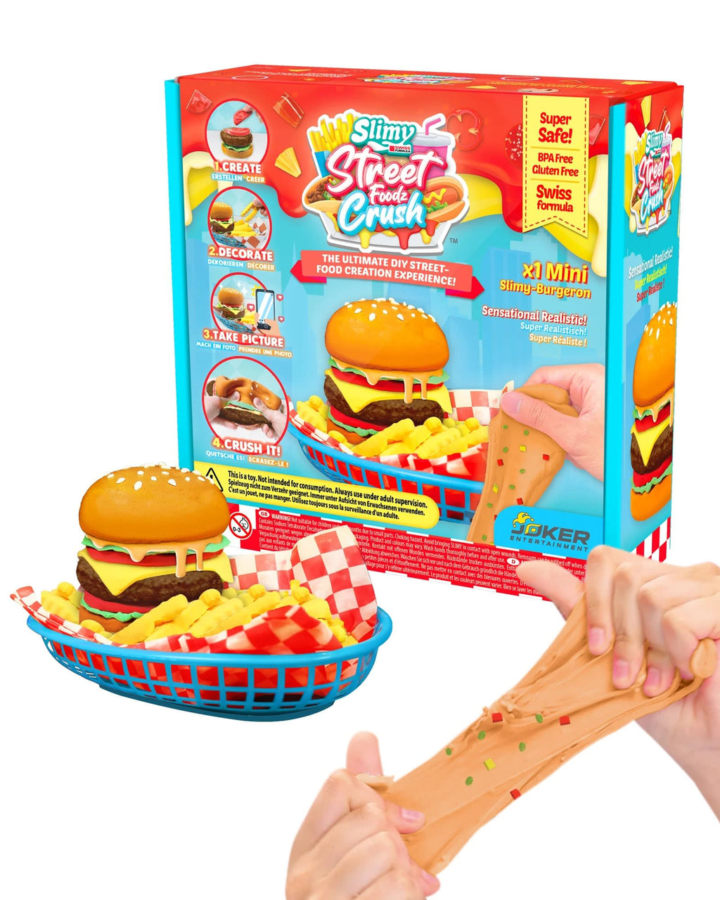 Slimy DIY Kit de Slime Street Food Crush Hamburguesa – vista 3