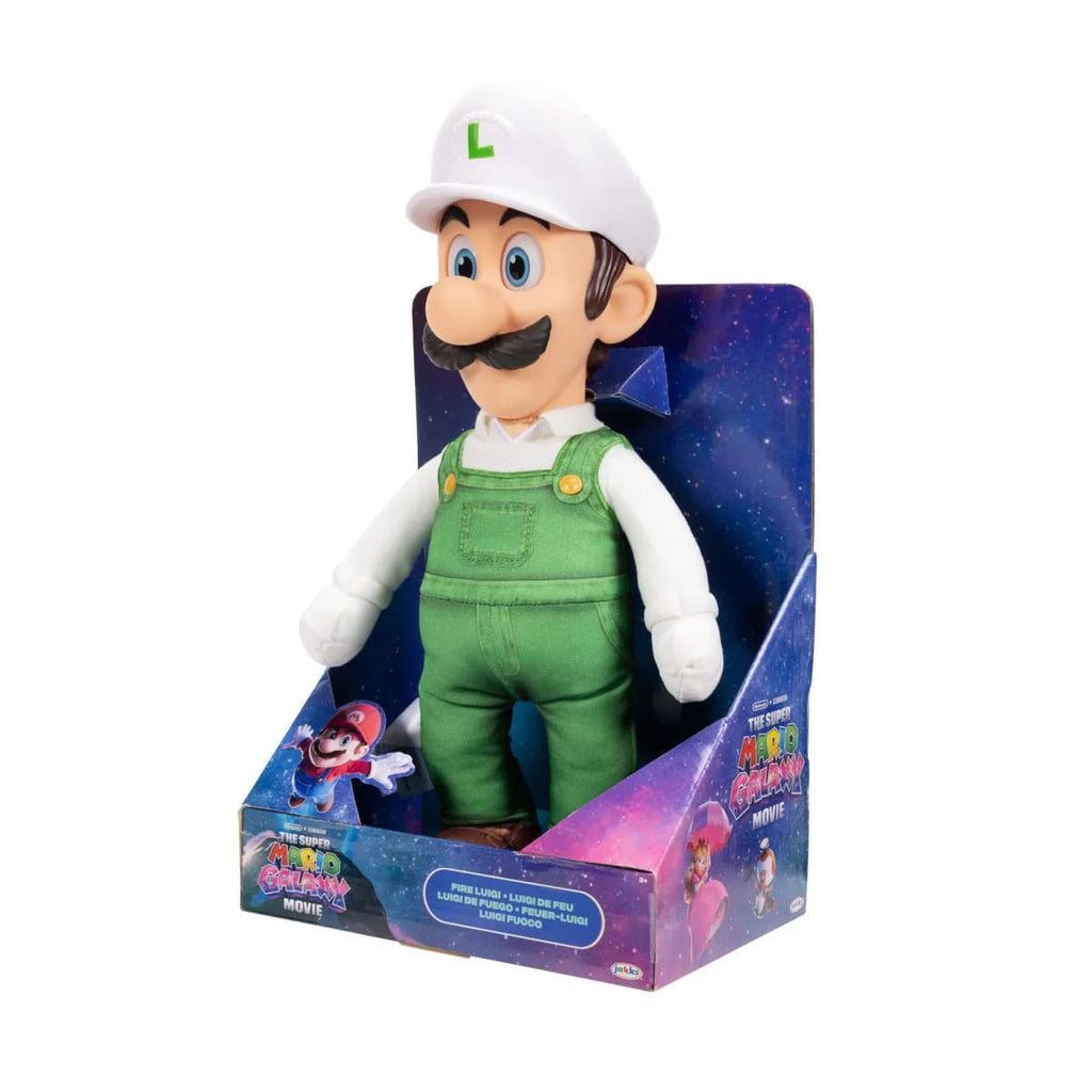 Super Mario Galaxy Película Peluche Luigi con Cabeza de Plástico 37 cm – vista 2
