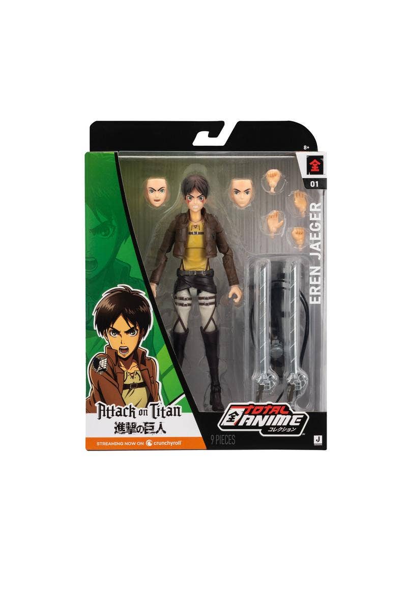 Figura Total Anime de Eren Jaeger de Attack on Titan en caja