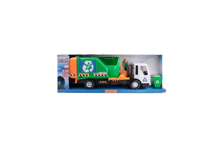 Mighty Fleet Titans Camión de Basura Go Green con Luces y Sonidos – vista 2