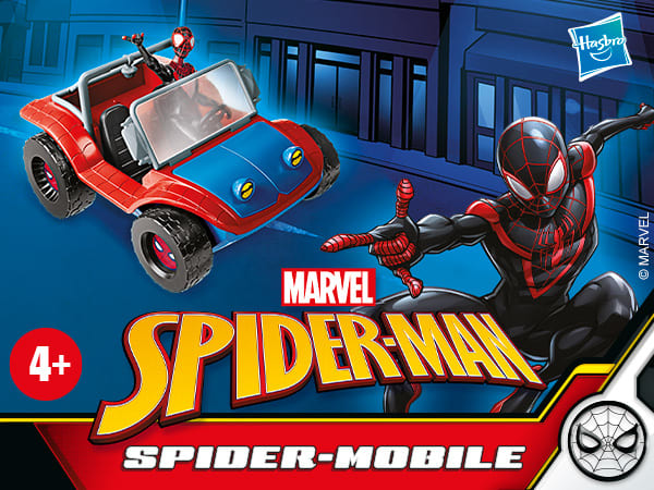 Spidey y sus Sorprendentes Amigos Spider-Mobile con Figura Miles Morales – vista 1
