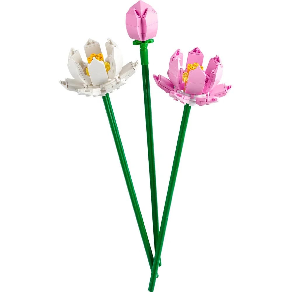 LEGO Flores de Loto Ramo Construible para Decorar y Regalar – vista 1
