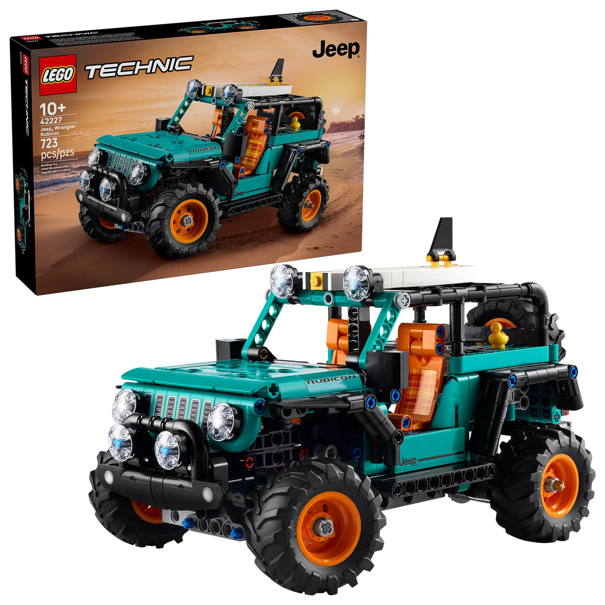 Caja y modelo armado del Jeep Wrangler Rubicon LEGO Technic