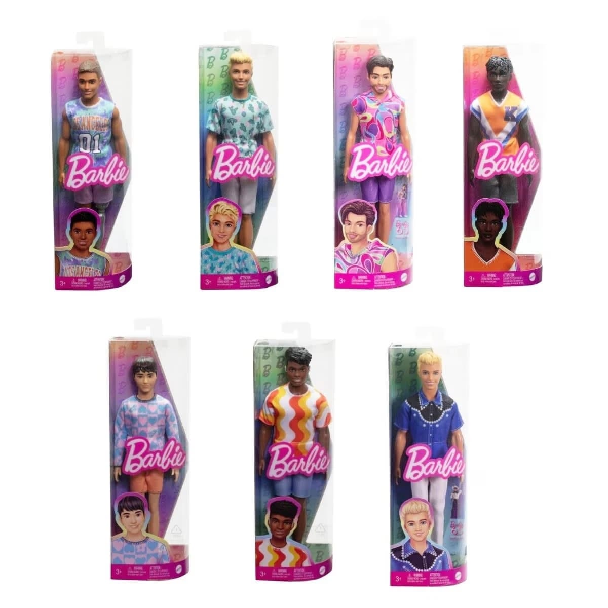Barbie Ken Fashionistas Muñeco con Conjunto y Zapatos Surtido – vista 5