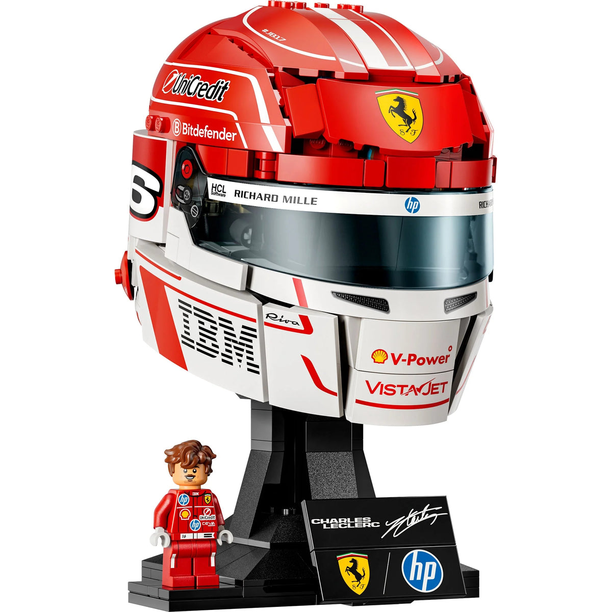 LEGO Editions Scuderia Ferrari HP Casco de Charles Leclerc – vista 2