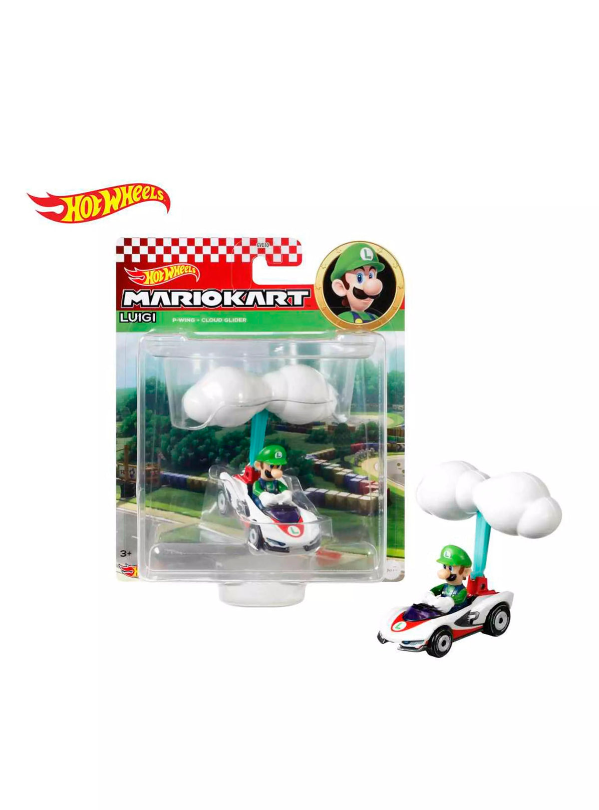 Hot Wheels Mario Kart Auto con Planeador Escala 1:64 Surtido – vista 1