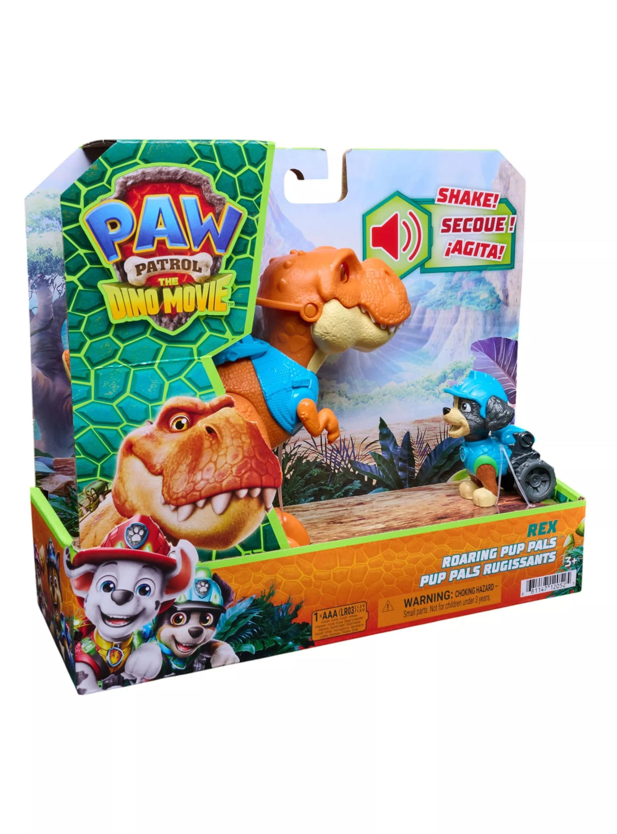 Paw Patrol La Dino Película Rex y Dinosaurio T-Rex con Sonido – Spin Master