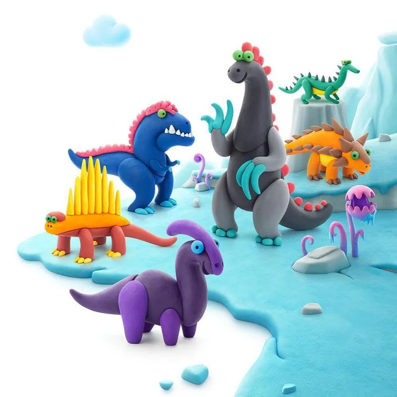 Hey Clay Plasticina Mega Dinos 15 Potes – Hey Clay