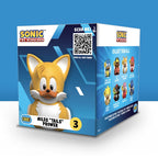 Parte trasera de la caja Tubbz Tails con la colección de personajes Sonic