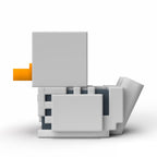 Perfil del pato coleccionable Tubbz Mini Esqueleto pixelado