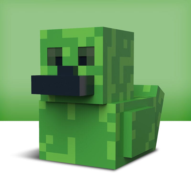 Pato Tubbz Creeper verde pixelado fuera de la caja
