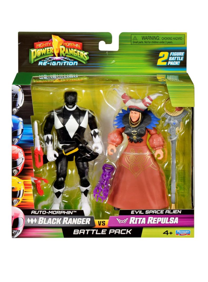 Power Rangers Auto-Morphin Pack de 2 Figuras Enemigos de Batalla Surtido – vista 1