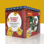Parte trasera de la caja Tubbz Kung Fu Panda Po con código QR