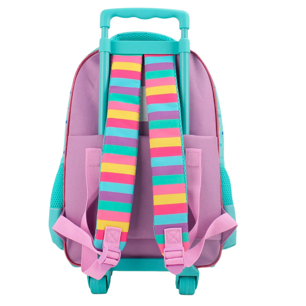 Set Escolar Peppa Pig Mochila con Ruedas, Lonchera y Estuche – Intek