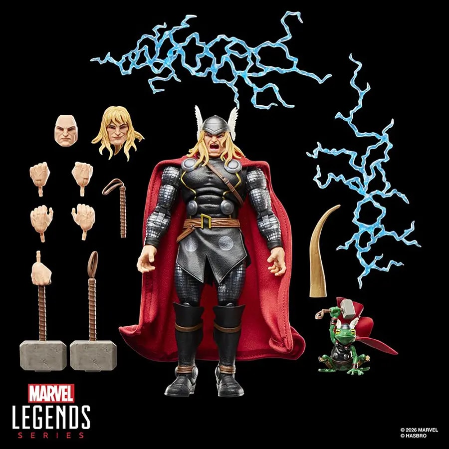 Marvel Legends Maximum Series Thor Figura de 15 cm con 14 Accesorios – vista 1